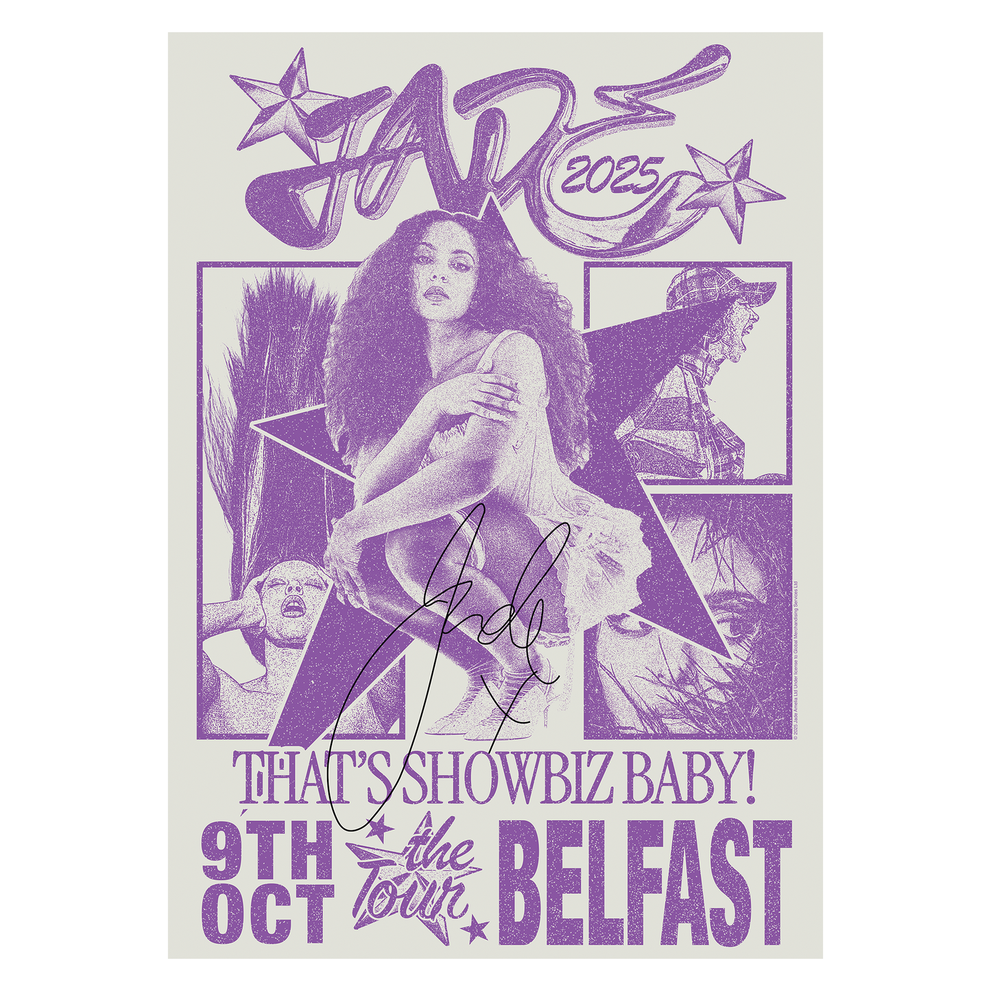 THAT'S SHOWBIZ BABY! SIGNED TOUR POSTER