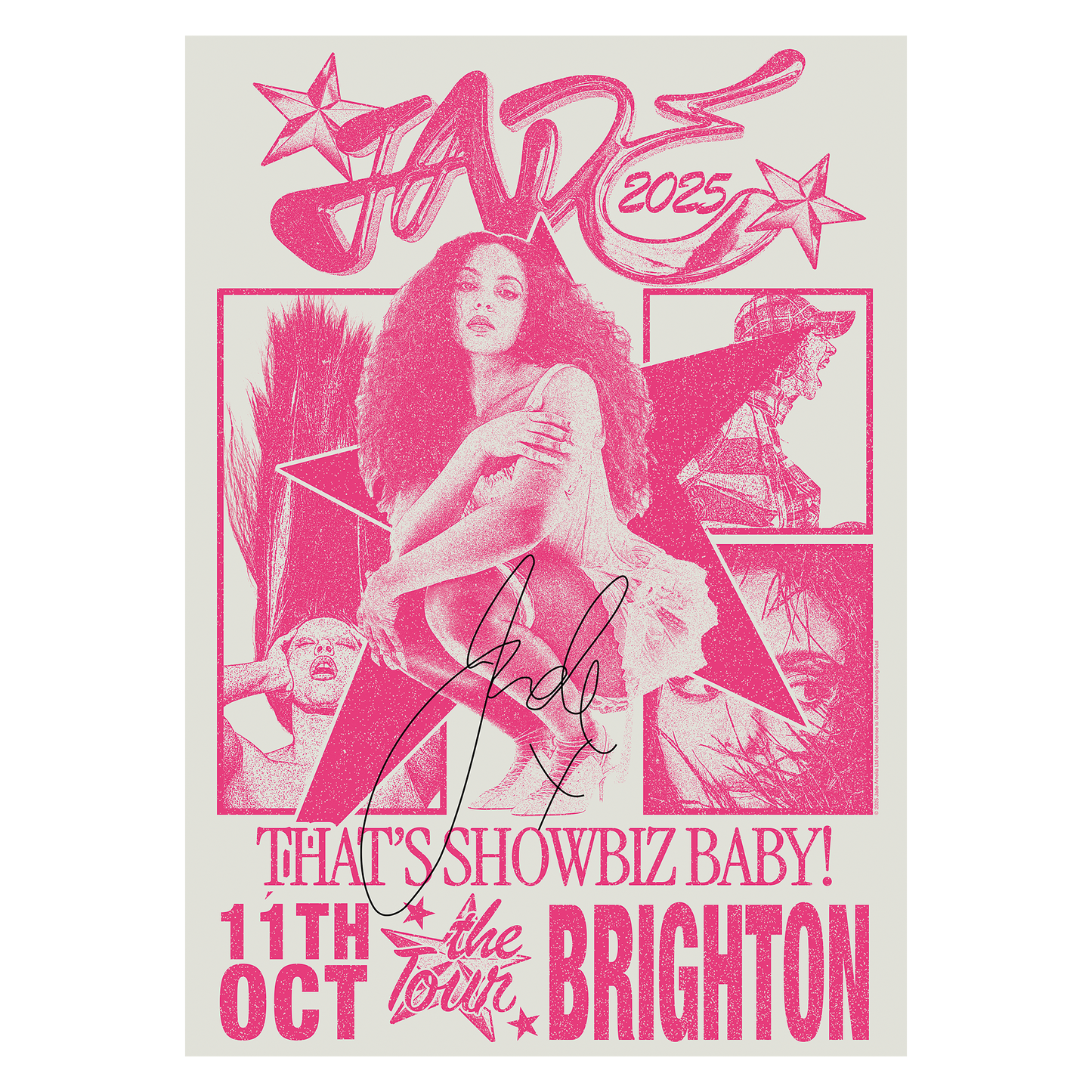 THAT'S SHOWBIZ BABY! SIGNED TOUR POSTER