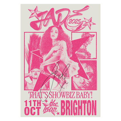 THAT'S SHOWBIZ BABY! SIGNED TOUR POSTER