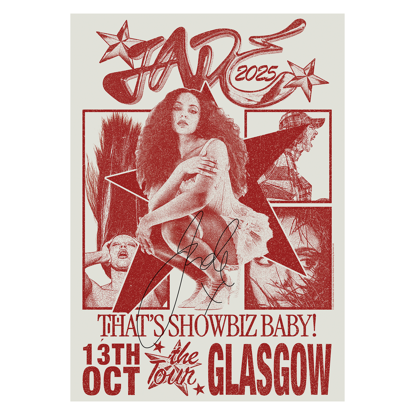 THAT'S SHOWBIZ BABY! SIGNED TOUR POSTER