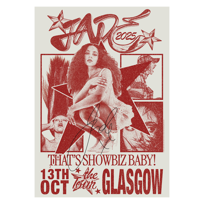 THAT'S SHOWBIZ BABY! SIGNED TOUR POSTER