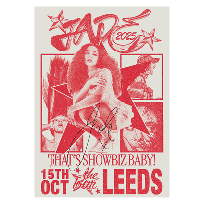 THAT'S SHOWBIZ BABY! SIGNED TOUR POSTER