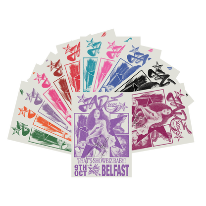 THAT'S SHOWBIZ BABY! SIGNED TOUR POSTER