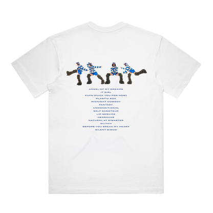THAT'S SHOWBIZ BABY! FIGURES + TRACKLISTING TEE