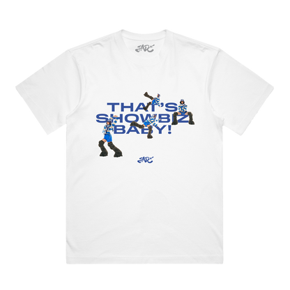 THAT'S SHOWBIZ BABY! FIGURES + TRACKLISTING TEE