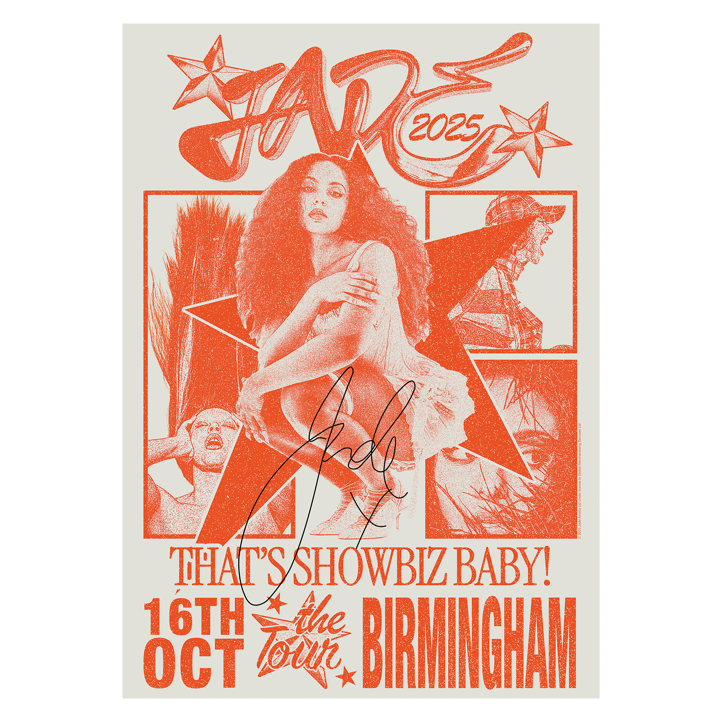 THAT'S SHOWBIZ BABY! SIGNED TOUR POSTER