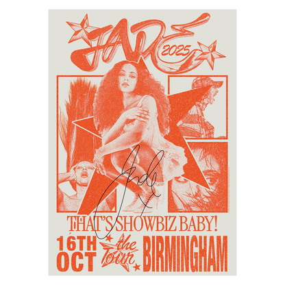 THAT'S SHOWBIZ BABY! SIGNED TOUR POSTER