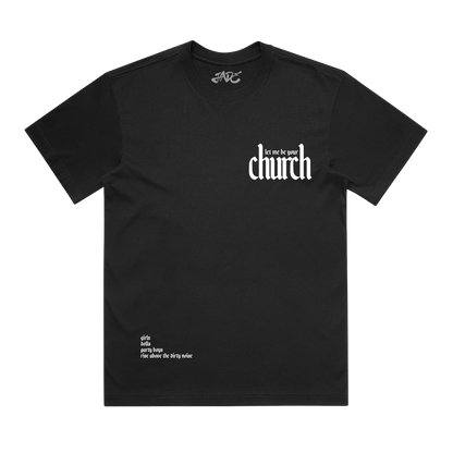 CHURCH BLACK TEE