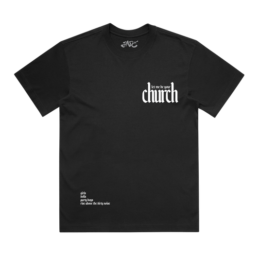 CHURCH BLACK TEE