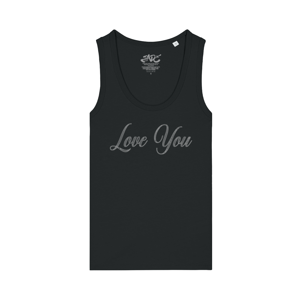 LOVE YOU HATE YOU DIAMANTE VEST