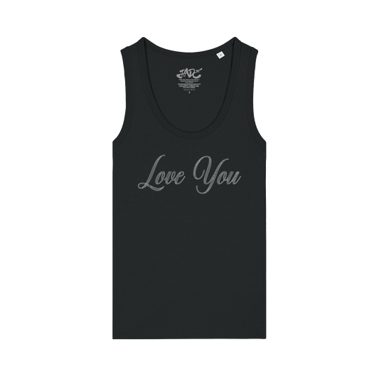 LOVE YOU HATE YOU DIAMANTE VEST